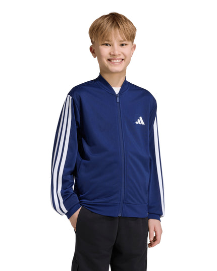 POLERON UNISEX ADIDAS J 3S FZ TR TT