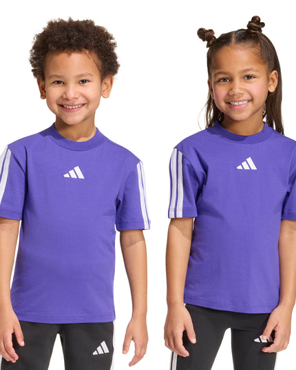 Polera Adidas Unisex Lk 3s Tee 160 en color lila