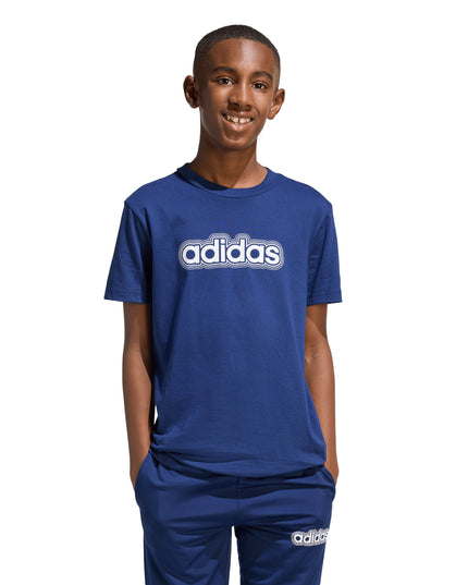 POLERA UNISEX ADIDAS J LIN2 TEE 160 - MAWI