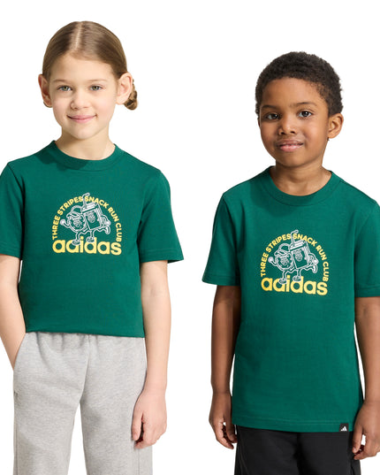 Polera infantil Adidas LK Food T en color verde