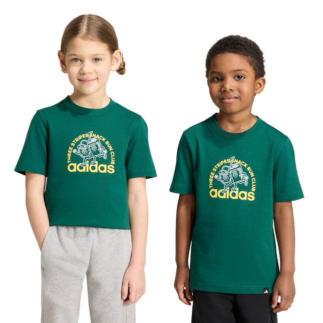 Polera infantil Adidas LK Food T en color verde