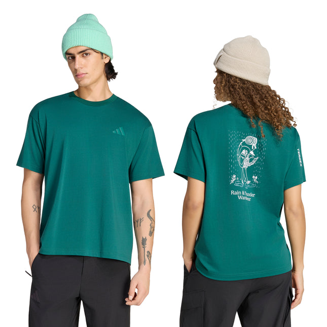 Polera outdoor Terrex U Wanderer G T en color verde