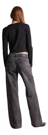 JEANS FOSTER WIDE LEG SNOW TIRO BAJO