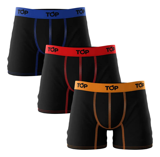 PACK TOP 3 BOXER MEDIO ALGODÓN