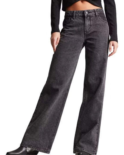 JEANS FOSTER WIDE LEG SNOW TIRO BAJO