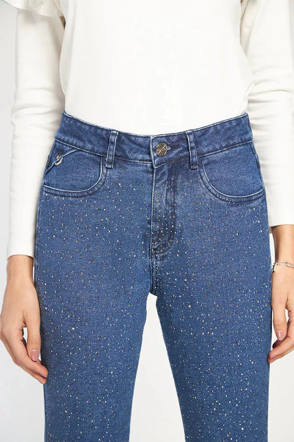 JEANS AMALIA MOM STRASS