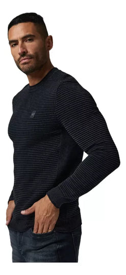 SWEATER J.J.O CREW NECK ACID WASH