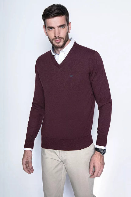 SWEATER HOMBRE FEROUCH MELANGE SMART CASUAL L/S