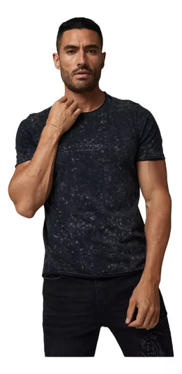 POLERA J.J.O RAW EDGE ACID WASH