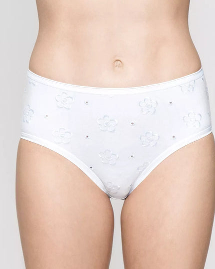 CALZÓN LADY GENNY MIDI COTTON SPANDEX BORDADO