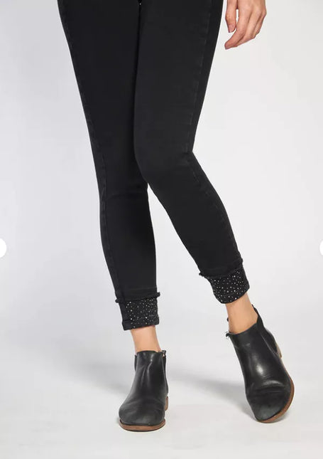 JEANS AMALIA HIGH WAIST CRISTALES