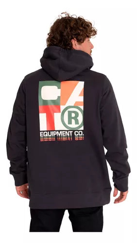 POLERON CAT GRAPHIC PULLOVER HOODIE