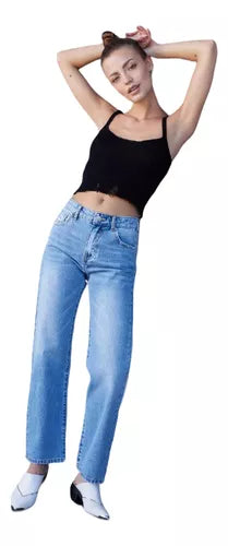 JEANS FOSTER MOM ROTURAS