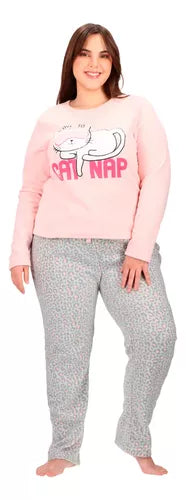 PIJAMA CAFFARENA LARGO MICROPOLAR
