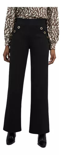 PANTALON GIVE PALAZZIO TIRO ALTO OJETILLOS