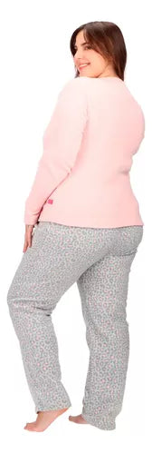 PIJAMA CAFFARENA LARGO MICROPOLAR