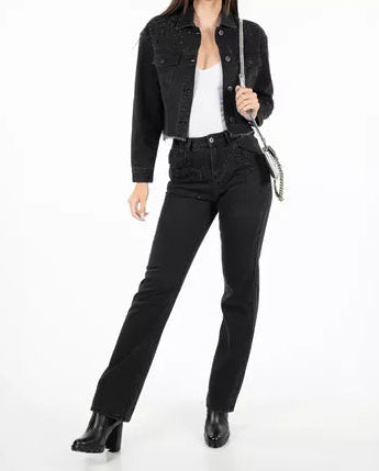 JEANS ELLUS 90'S TOTAL BRILLOS