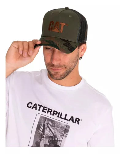 JOCKEY CAT LOGO PRINTED MESH TRUCKER