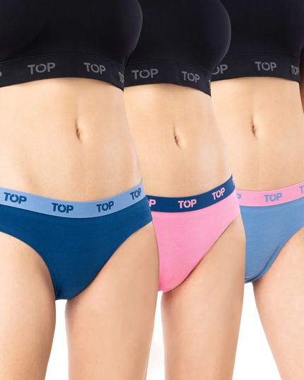 PACK 3 BIKINI TOP ALGODÓN