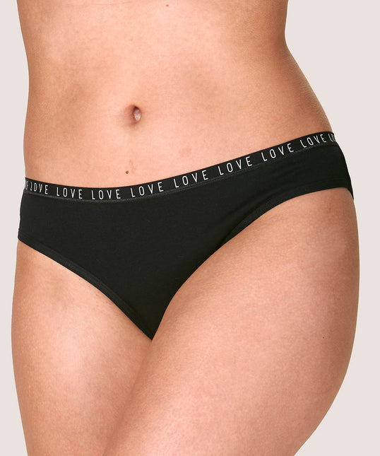 Bikini LADY GENNY Bikini Lady Genny Cotton Spandex en color negro.