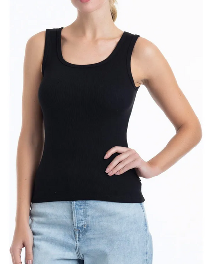 CAMISETA LADY GENNY COTTON RIB SIN MANGA