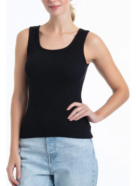 CAMISETA LADY GENNY COTTON RIB SIN MANGA