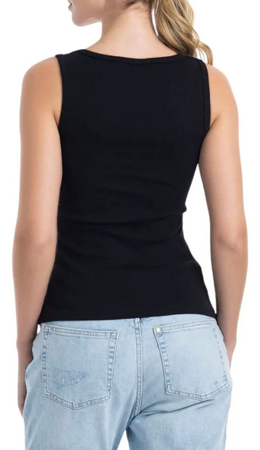 CAMISETA LADY GENNY COTTON RIB SIN MANGA