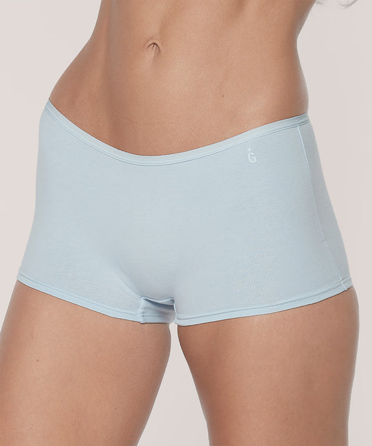 Calzón Lady Genny de algodón y spandex en color celeste