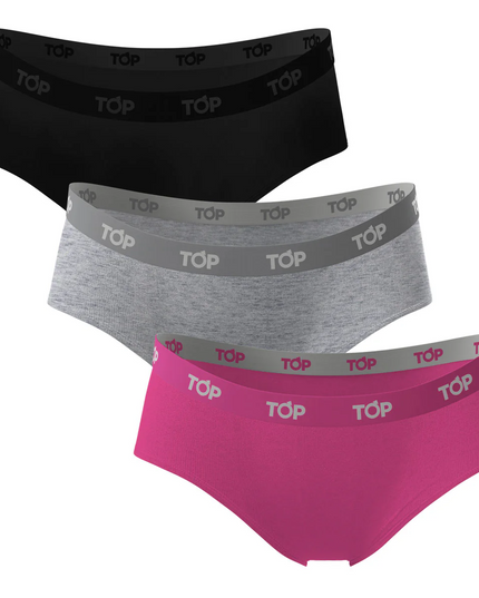 PACK 3 PANTALETA TOP ALGODÓN