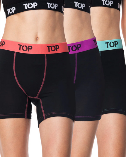 PACK 3 BOXER TOP CORTO ALGODÓN