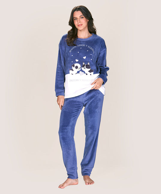 Accesorio LADY GENNY pijama lady genny polar en color azul