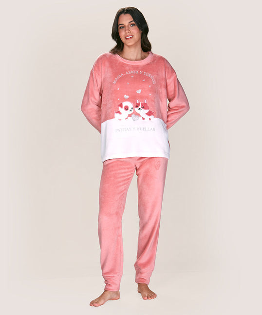 Accesorio LADY GENNY pijama lady genny polar en color coral