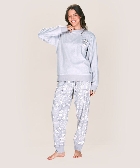 Accesorio LADY GENNY pijama lady genny micropolar en color silver