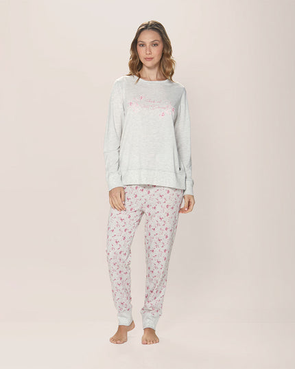 Pijama LADY GENNY Pijama Lady Genny Florals en color rosado.
