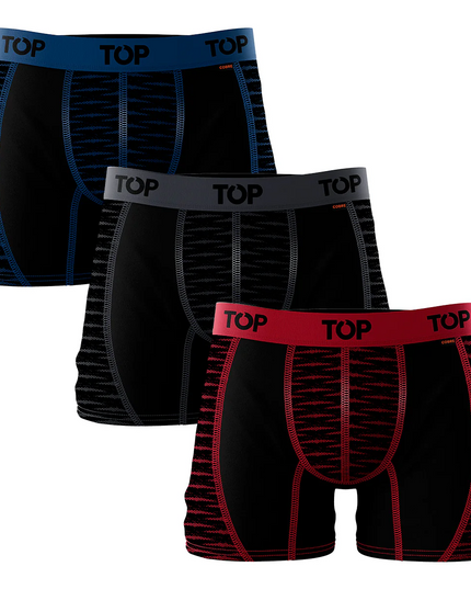 PACK 3 BOXER TOP MEDIO MICROFIBRA ACTIVE