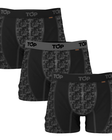 PACK 3 BOXER TOP MEDIO MICROFIBRA ACTIVE