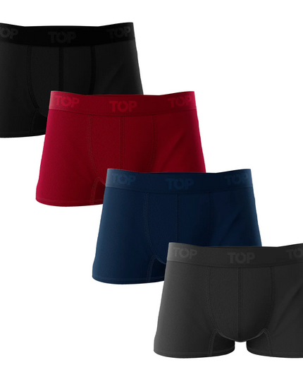 Accesorio TOP pack 4 boxer top corto algodón basic en color multicol n