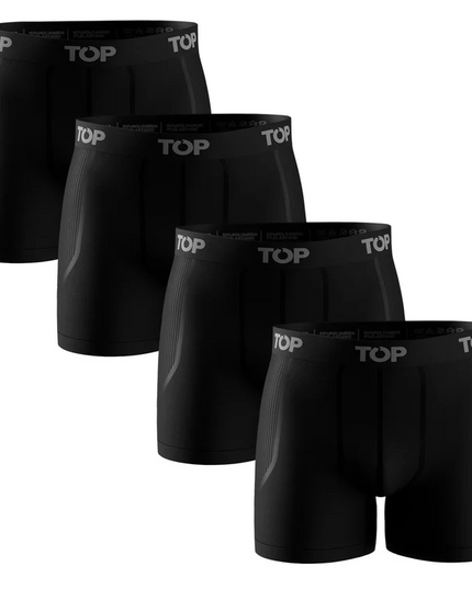 PACK TOP 4 BOXER MEDIO SIN COSTURA MICROFIBRA