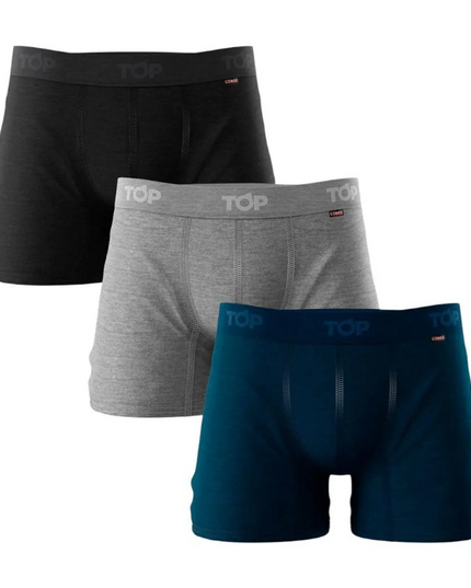 PACK TOP 3 BOXER MEDIO COBRE