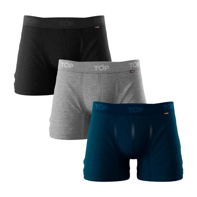 PACK TOP 3 BOXER MEDIO COBRE