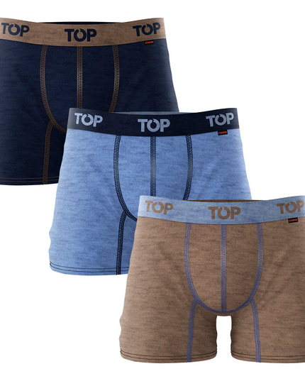 PACK 3 BOXER TOP MEDIO COBRE