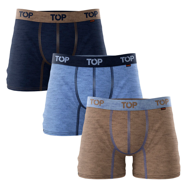 PACK 3 BOXER TOP MEDIO COBRE