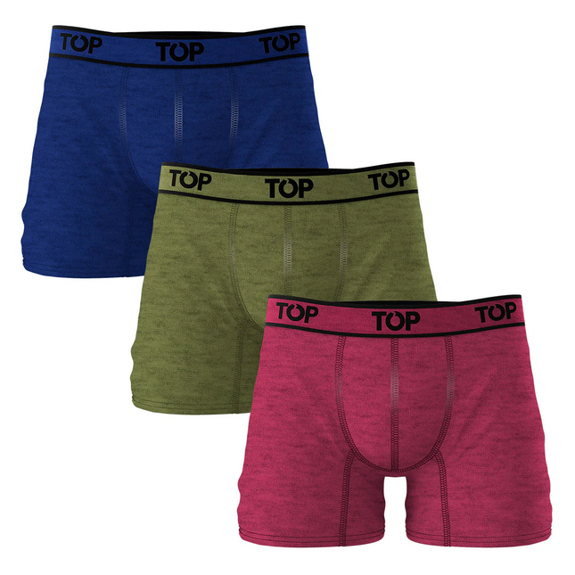 PACK TOP 3 BOXER COTTON - LYCRA