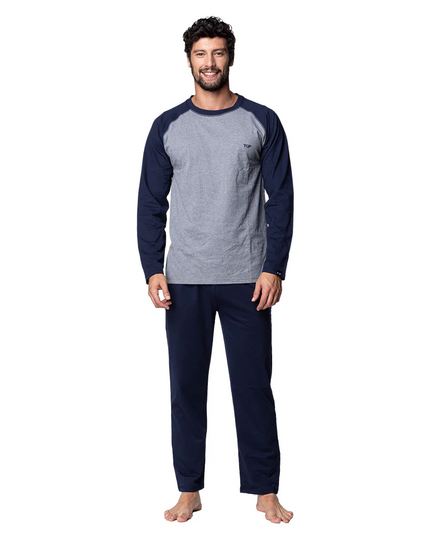 PIJAMA TOP ALGODÓN LISO
