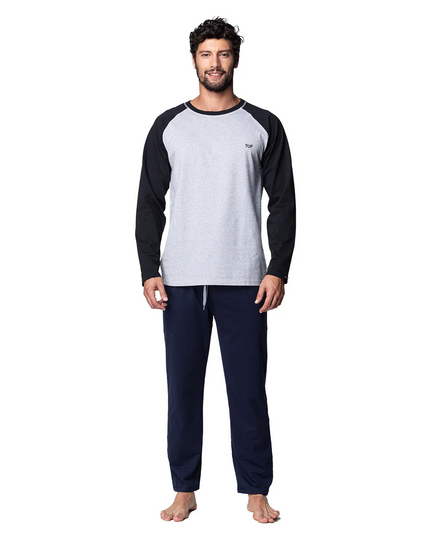 PIJAMA TOP ALGODÓN LISO