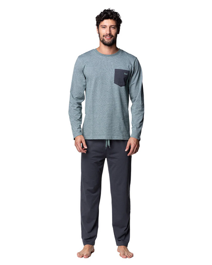 PIJAMA TOP ALGODÓN LISO