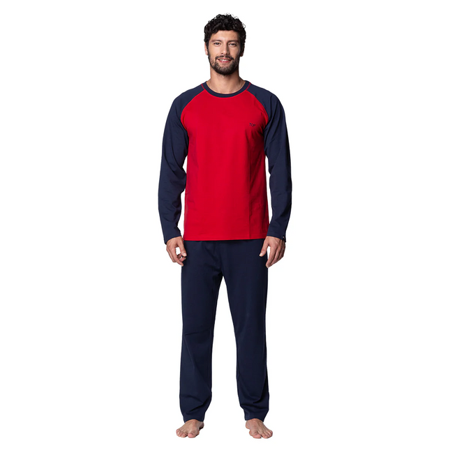 PIJAMA TOP ALGODÓN LISO