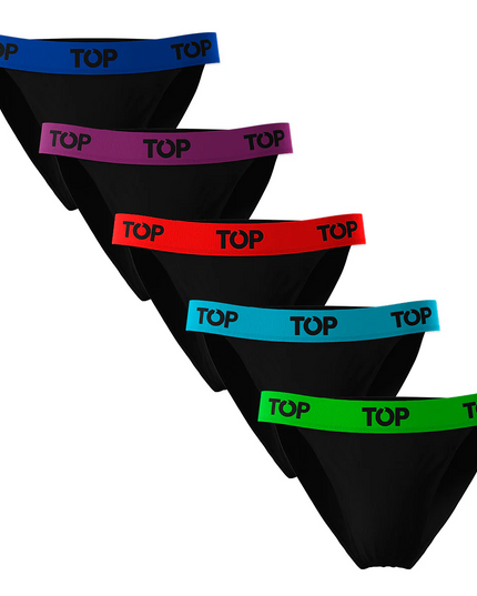 PACK 5 TANGA TOP ALGODÓN