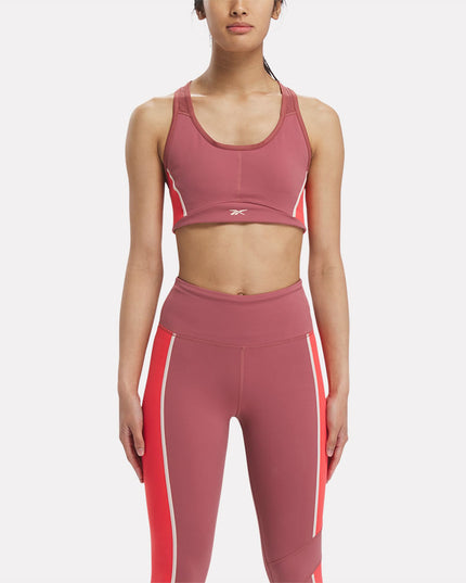 PETO REEBOK LUX RACER PADDED BRA COLORBLOCKE