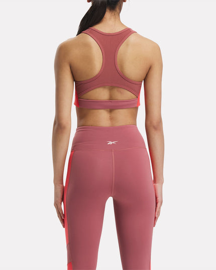 PETO REEBOK LUX RACER PADDED BRA COLORBLOCKE